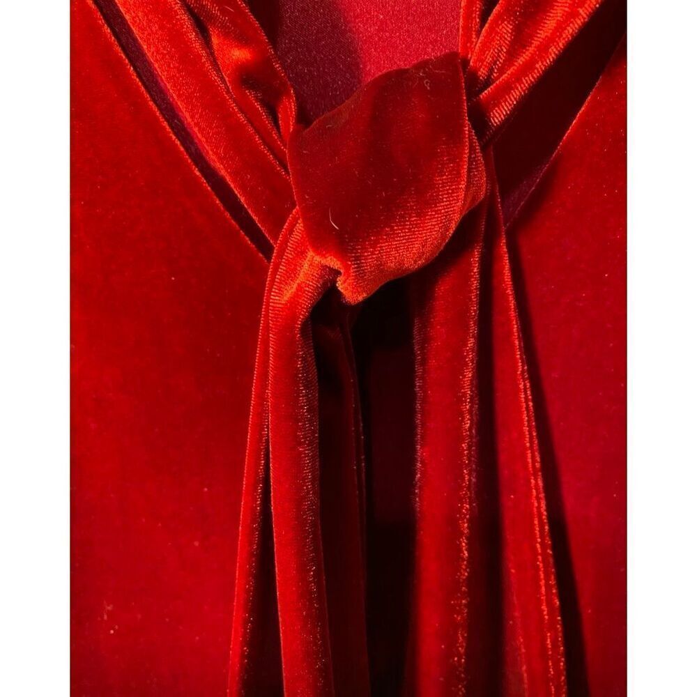 Laundry by Shelley Segal, Red Velvet whimsigoth Gothic dress 12 - Picture 3 of 4